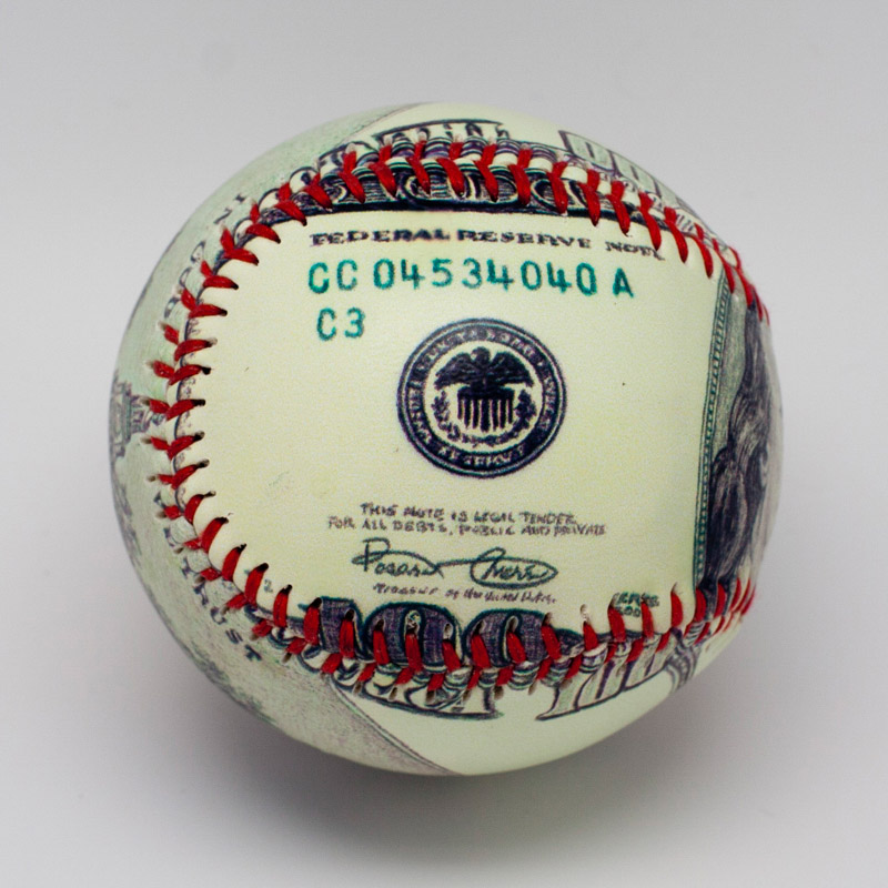 The $100 Bill Baseball - Image 2