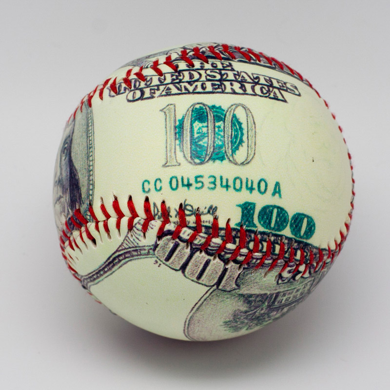The $100 Bill Baseball - Image 3