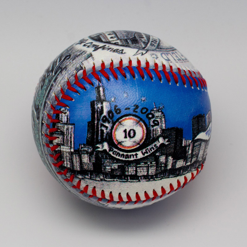 Chicago Fan Gift Baseball - Image 3
