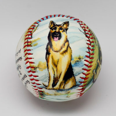 German Shepherd Baseball