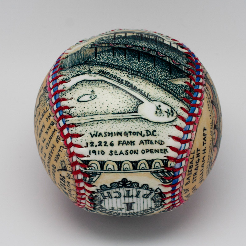 The First Presidential Pitch Baseball (CC Exclusive) - Image 3