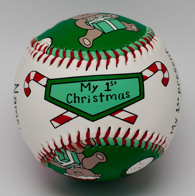 Baby's 1st Christmas Baseball