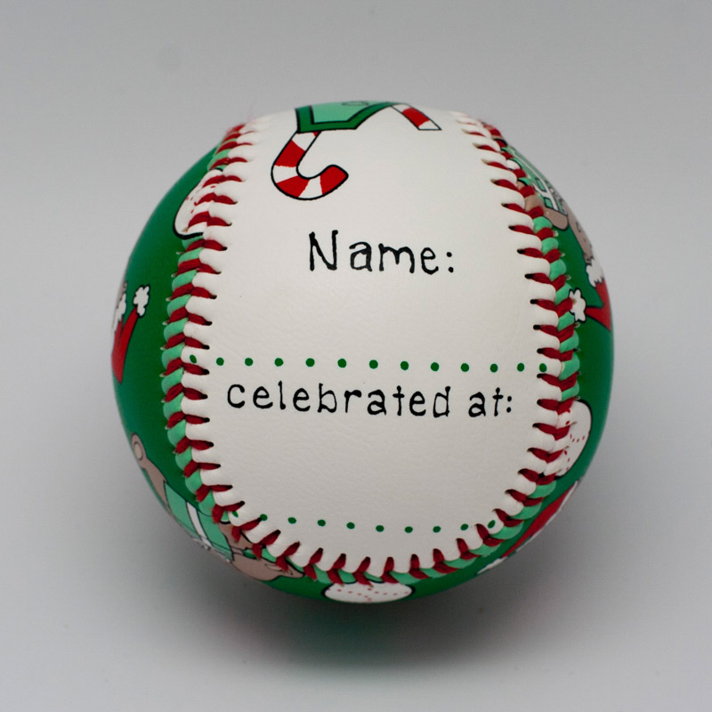 Baby's 1st Christmas Baseball - Image 3