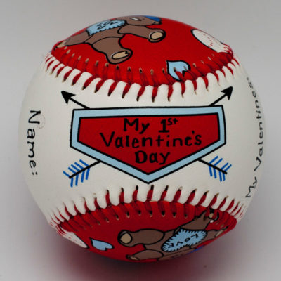 Baby's 1st Valentines Day Baseball