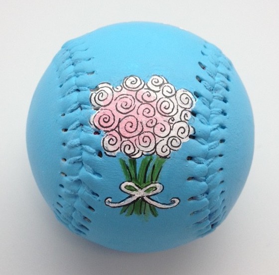 Bridesmaid Hand-Painted Baseball - Image 2