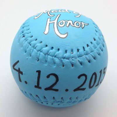 Bridesmaid Hand-Painted Baseball