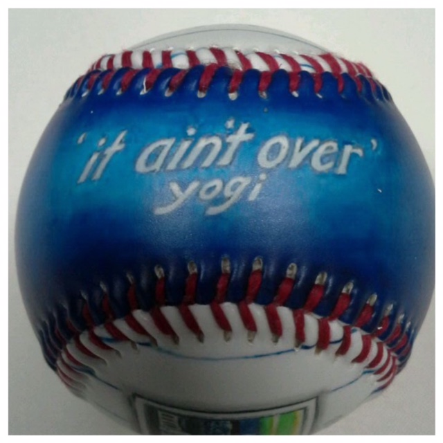 Commemorative Player: 'It Ain't Over' Baseball - Image 2