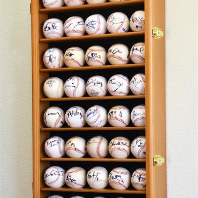40-Baseball Display Case, 98% UV protection