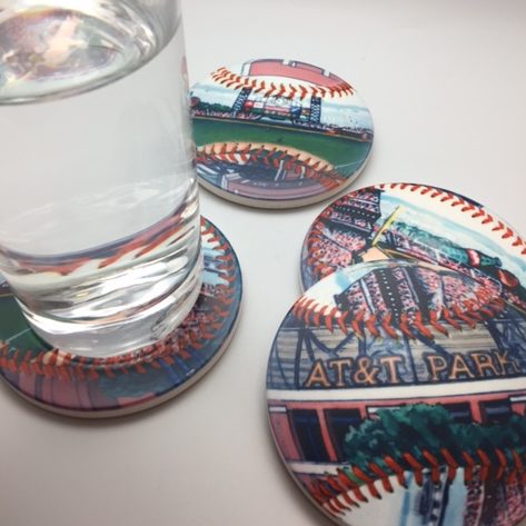 AT&T Park Coaster Set - Image 4